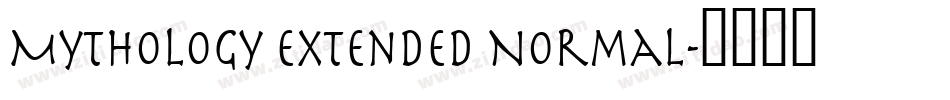 Mythology Extended Normal字体转换